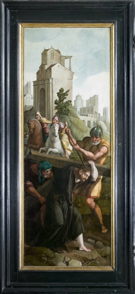 Trittico con Crocifissione a più figure - Museum Catharijneconvent, sx